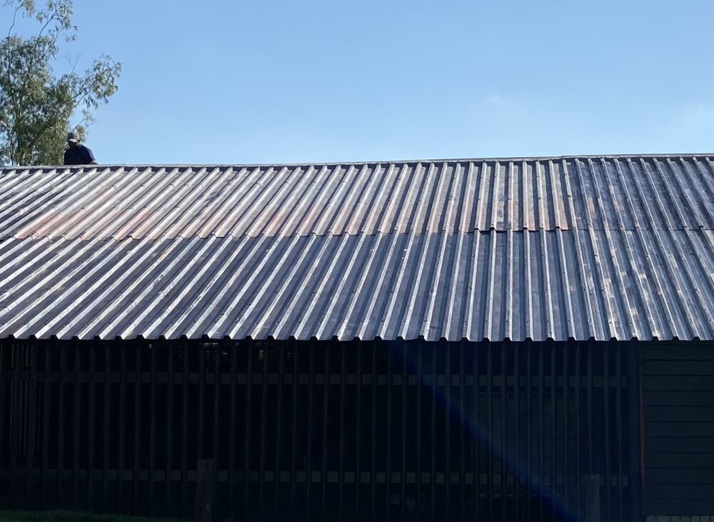 Nachwa team carrying out roof repair and maintenance on site in Secunda